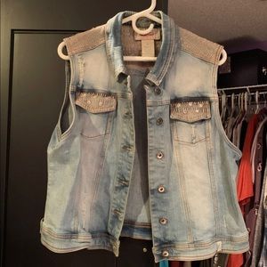 BKE OUTERWEAR denim vest